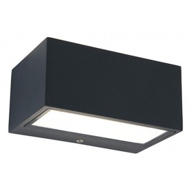 Applique Lampada da Parete GEMINI Up&Down Grigio Scuro 10,5W 4000K IP54