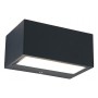 Applique Lampada da Parete GEMINI Up&Down Grigio Scuro 10,5W 4000K IP54