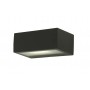 Applique Lampada da Parete GEMINI Grigio Scuro E27 Max 40W IP44