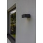 Applique Lampada da Parete GEMINI Grigio Scuro E27 Max 40W IP44