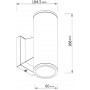 Applique Lampada da Parete Attacco GU10 IP65 Bianco
