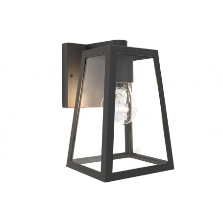 Applique Lampada da Parete FIA Nero Opaco E27 Max 40W IP44