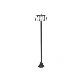 Lampione da Giardino FIA Nero Opaco E27 Max 3x40W IP44