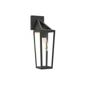 Applique Lampada da Parete PINE Nero Opaco E27 Max 40W IP44