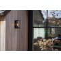 Applique Lampada da Parete FLAIR Trasparente Nero Opaco E27 Max 40W IP44