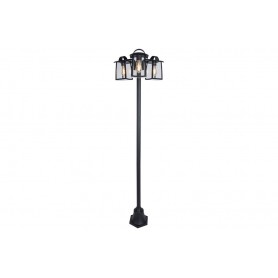 Lampione da Giardino KELSEY Nero Opaco E27 Max 3x40W IP44