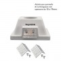 KIT 15 Portafaretti Gesso Ceramico Quadrato da Incasso + 15 Lampadine GU10