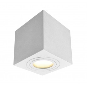 Plafoniera da Soffitto Quadrata ALMERIA Bianco GU10 Max 7W IP65