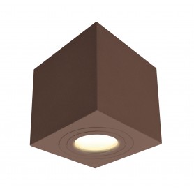 Plafoniera da Soffitto Quadrata ALMERIA Corten GU10 Max 7W IP65