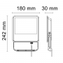 Proiettore Faro LED per Esterno ORLANDO 50 Grigio Grafite 50W 4000K 120° IP65