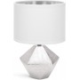 Lampada da Tavolo Abat Jour E14 in Ceramica Silver