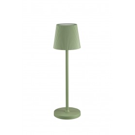 Lampada da Tavolo LED Ricaricabile EMMA Verde Salvia 3W 3000K IP54