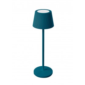 Lampada da Tavolo LED Ricaricabile EMMA MINI Blu Petrolio 1,5W 3000K IP54