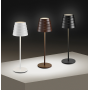 Lampada da Tavolo LED Ricaricabile MAYA Nera 3W 3000K IP54