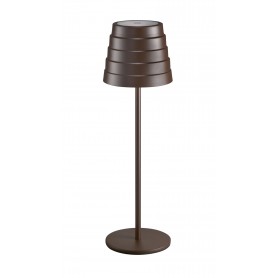 Lampada da Tavolo LED Ricaricabile MAYA Corten 3W 3000K IP54