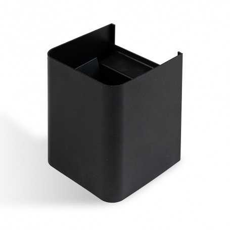 Applique Led Cubo da Parete 16W Doppia Emissione Nero IP65 4000K