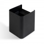 Applique Led Cubo da Parete 16W Doppia Emissione Nero IP65 4000K