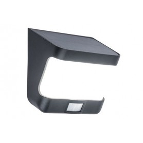 Applique da Esterno Solare TRY Nero Opaco 8W PIR 5000K IP54