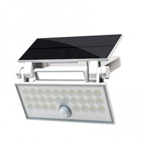 Faro da Esterno LED Solare 60W 6500K Bianco con Sensore Movimento IP65