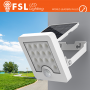 Faro da Esterno LED Solare 40W 6500K Bianco con Sensore Movimento IP65