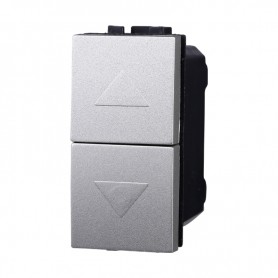 Pulsante Doppio 1P+1P 16A Compatibile Bticino Living Light LG1202