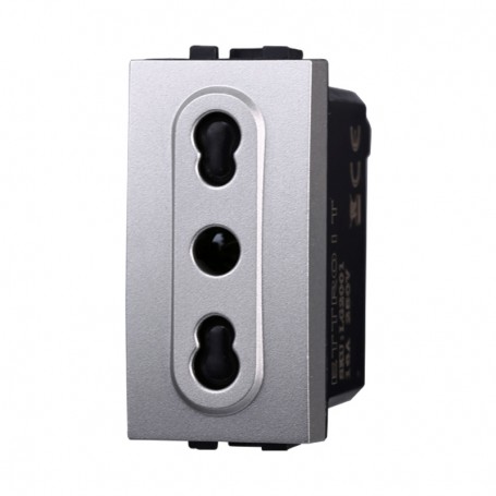 Presa Bipasso 2+T 16A Compatibile Bticino Living Light LG2001