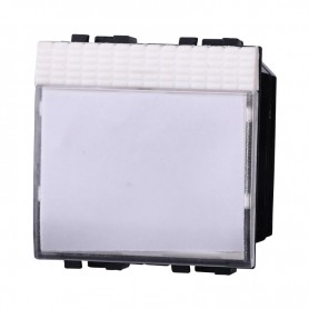 Pulsante 2P Portanome Compatibile Bticino Living Light LB1901