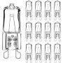 12 Pezzi Lampadina Alogena G9 40W 230V Luce Calda 2700K