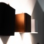 Applique Led Cubo da Parete 16W Doppia Emissione Nero IP65 4000K