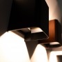 Applique Led Cubo da Parete 16W Doppia Emissione Nero IP65 4000K