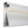 Profilo In Alluminio 2 Metri Silver KRUE Per Battiscopa e Striscia LED