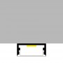 Profilo in Alluminio 2 Metri per Doppia Striscia Led Piatto XL Bianco