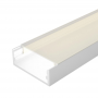 Profilo in Alluminio 2 Metri per Doppia Striscia Led Piatto XL Bianco