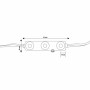 Moduli Led SMD 12V DC 1.2W 3 Led IP68 Catena 20pz Per Insegne Luce 6500K