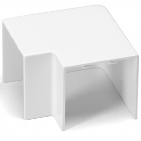 Angolo a L Per 2 Canaline Passacavi 40X40 In Plastica Bianco