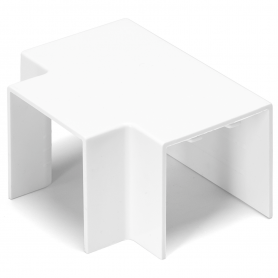 Angolo a T Per 3 Canaline Passacavi 40X40 In Plastica Bianco