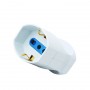 Presa Volante Bipasso Schuko 2P + T Bianca ProPart