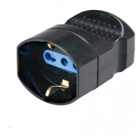 Presa Volante Bipasso Schuko 2P + T Nera ProPart