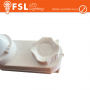 Proiettore a Binario Trifase Bianco In Alluminio Per Lampadina GU10