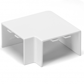 Angolo a L Per 2 Canaline Passacavi 40X25 In Plastica Bianco