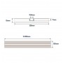 Kit 7 Pezzi Taglio di Luce Idrorepellente Integrati Nel Cartongesso 2 mt x 12 cm