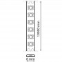 Striscia Led 10W/MT 24V Smd High Lumen IP20 2300LM/MT 10 Metri 4000K