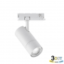 Proiettore LED a Binario Bianco Trifase Zoomabile 3 in 1 CCT 3000-4000-6500K