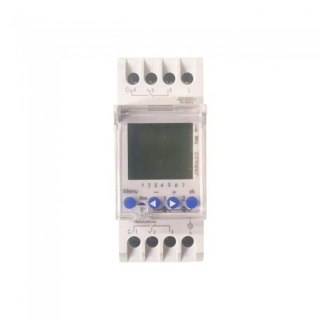 Ettroit Interruttore Astronomico Orario Timer Settimanale DIN 2 Canali 16A 230V