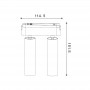 Faretto Doppio LED Slim Series 14W CCT Per Binario Magnetico Bianco 42V