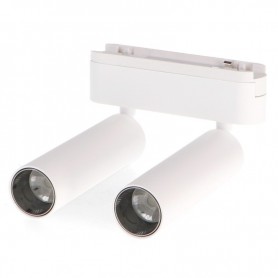 Faretto Doppio LED Slim Series 14W CCT Per Binario Magnetico Bianco 42V