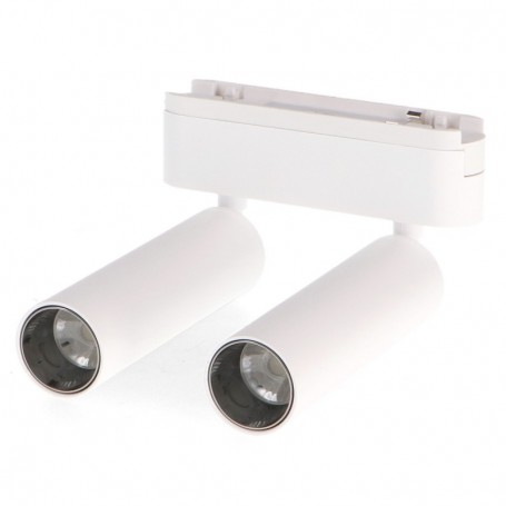 Faretto Doppio LED Slim Series 14W CCT Per Binario Magnetico Bianco 42V