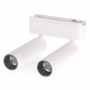 Faretto Doppio LED Slim Series 14W CCT Per Binario Magnetico Bianco 42V