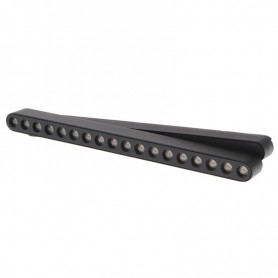 Faretto LED Care Slim Series 16W CCT Per Binario Magnetico Nero 42V