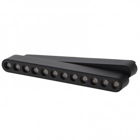Faretto LED Care Slim Series 12W CCT Per Binario Magnetico Nero 42V